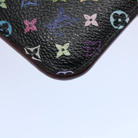 LOUIS VUITTON Multicolor Pochette Cles NM Coin Purse Black M60279 LV Auth 62586 - Picture 14 of 16
